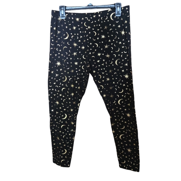 Black and Gold  Moon and Stars leggings. - Picture 1 of 5